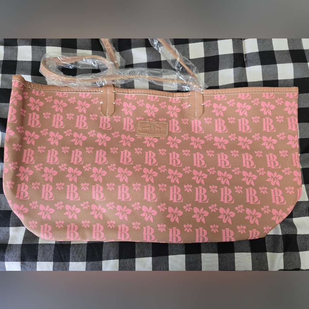 Lex Breezy Pink Floral Patterned Tote Bag